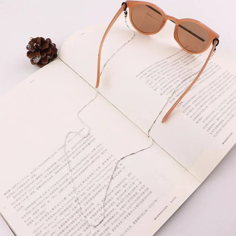 Retro Anti-lost Female Male Neck Straps Alloy Bead Mask Chains Mask Cord Holders Sunglasses Lanyards Eyeglass Chain