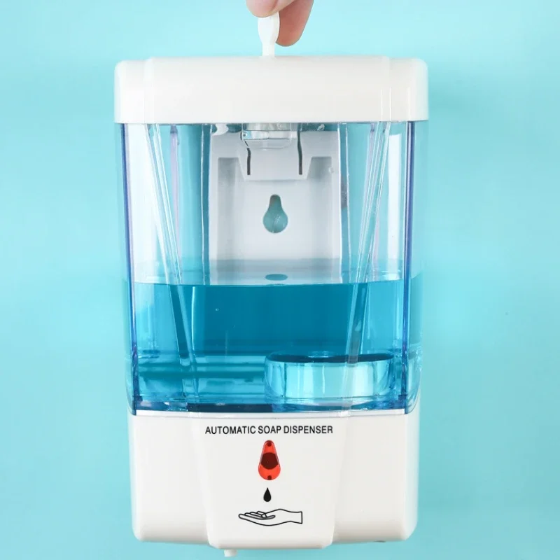 التلقائي التعريفي موزع الصابون 700 مللي اليد المطهر آلة الحائط اللمس خالية صندوق مستشفى اليد غسالة للمطبخ