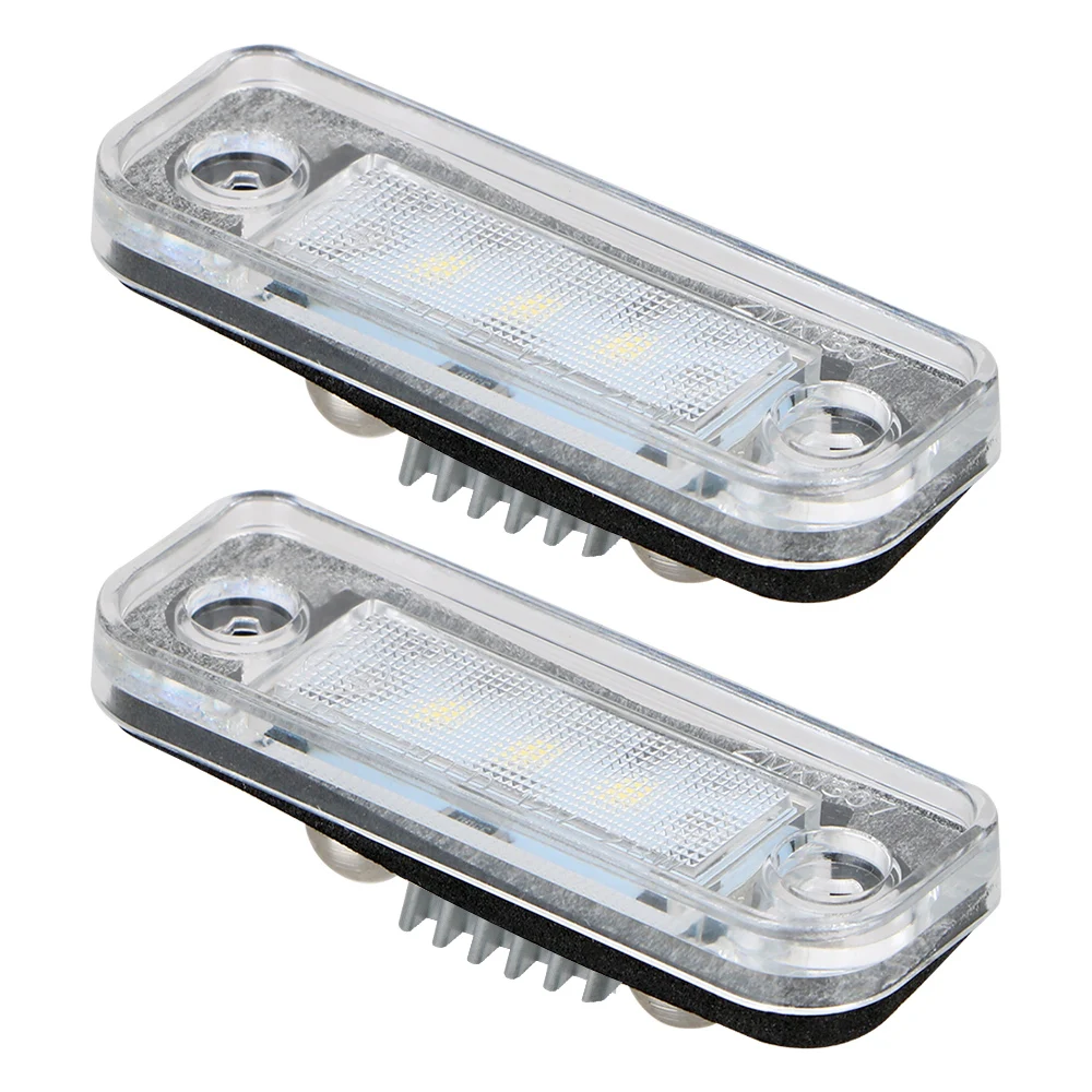 1 Pair Car Licence Plate Light Signal Lamp 12V 2.8W 3528SMD Car LED Light Accessories For Mercedes-Benz W203 W211 C219 R171 CLS