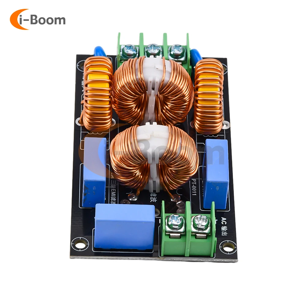 EMI Power Filter Filtering Board Audio Amplifier Power Supply Filter Common Mode High Current Electromagnetic HiFi Audio