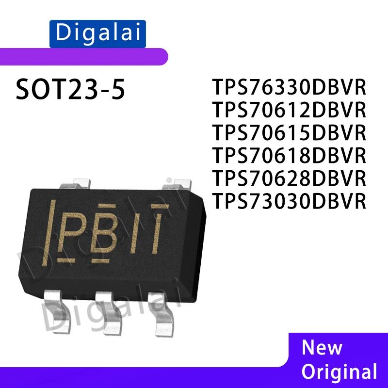 

new TPS76330DBVR TPS70612DBVR TPS70615DBVR TPS70618DBVR TPS70628 TPS73030DBVR LDO Regulator IC SOT-23-5 Digalai