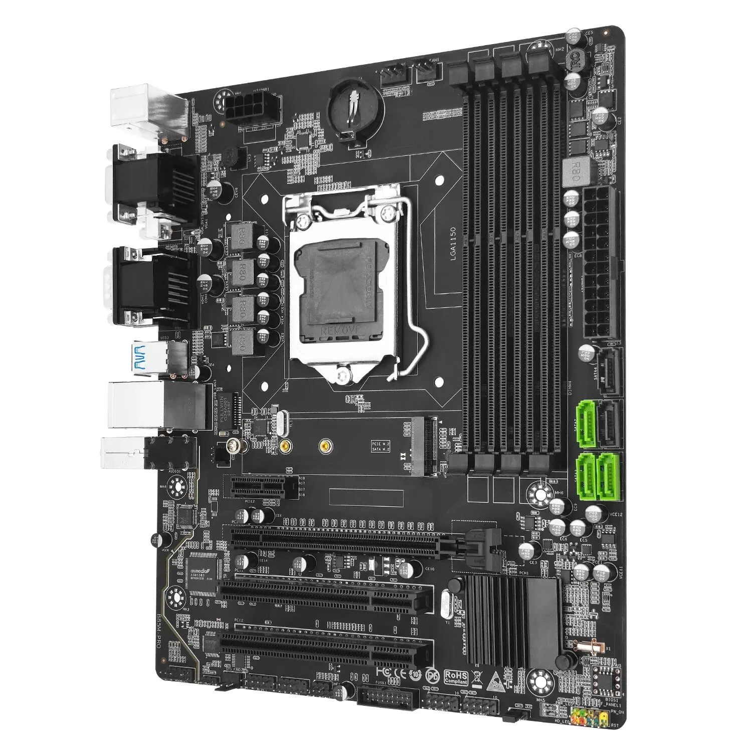 Gépész B85M -ért Alaplap számára LGA 1150 Intel Csutka I3 I5 I7 CPU Aláfest DDR3 Belésüpped memória M.2 Bedobás