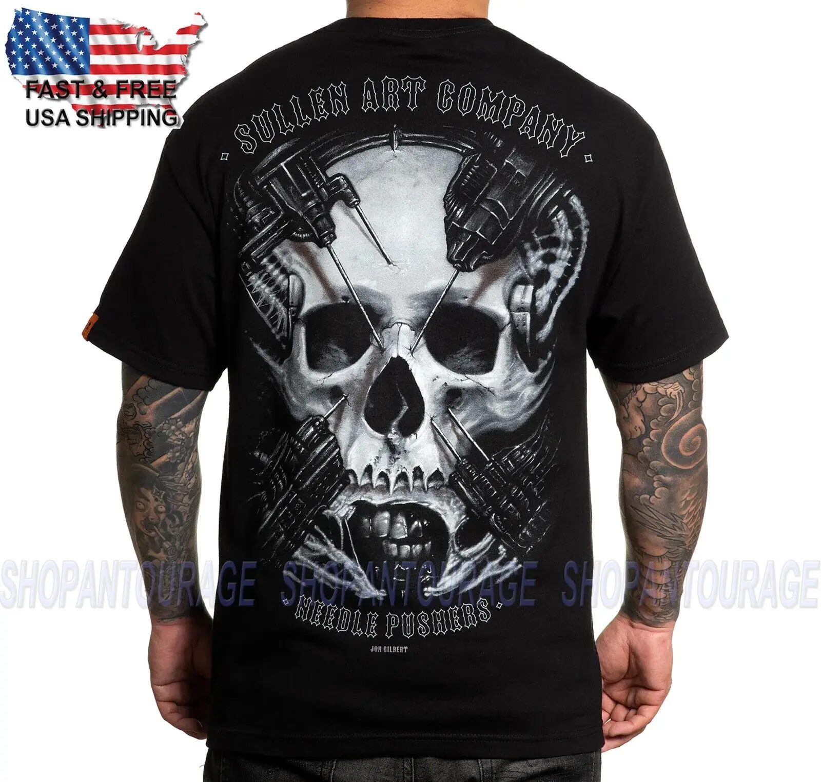 Sullen Art Collective Biomech Standard SCM4755 Short Sleeve Men`s Tattoo T-shirt