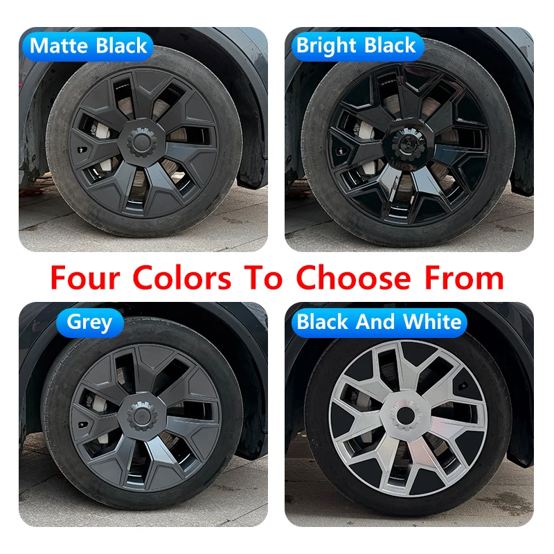4PCS Hubcaps for New Tesla Model YL 2026 Performance Wheel Cover 19 Inch Wheel Hub Cap Full Rim Accessories Model YL Wheel Cover