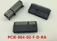 PCIE-064-02-F-D-RA  100.0mm spacing PCI-E 2x32 64 connector pin bend 1pcs