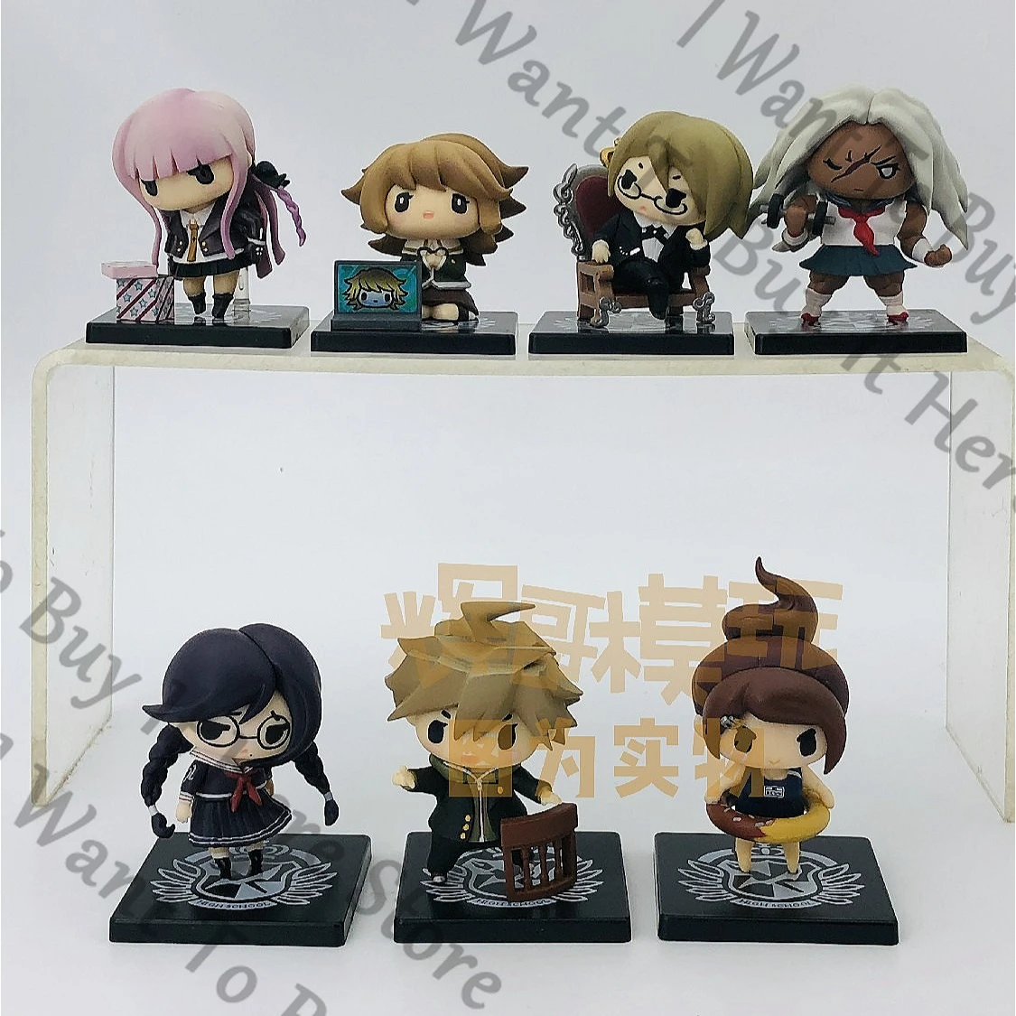 

Anime Danganronpa Toko Fukawa Genocider Syo Togami Byakuya Sakura Ogami Naegi Makoto Cosplay Cartoon Figures Model Figurine Gift