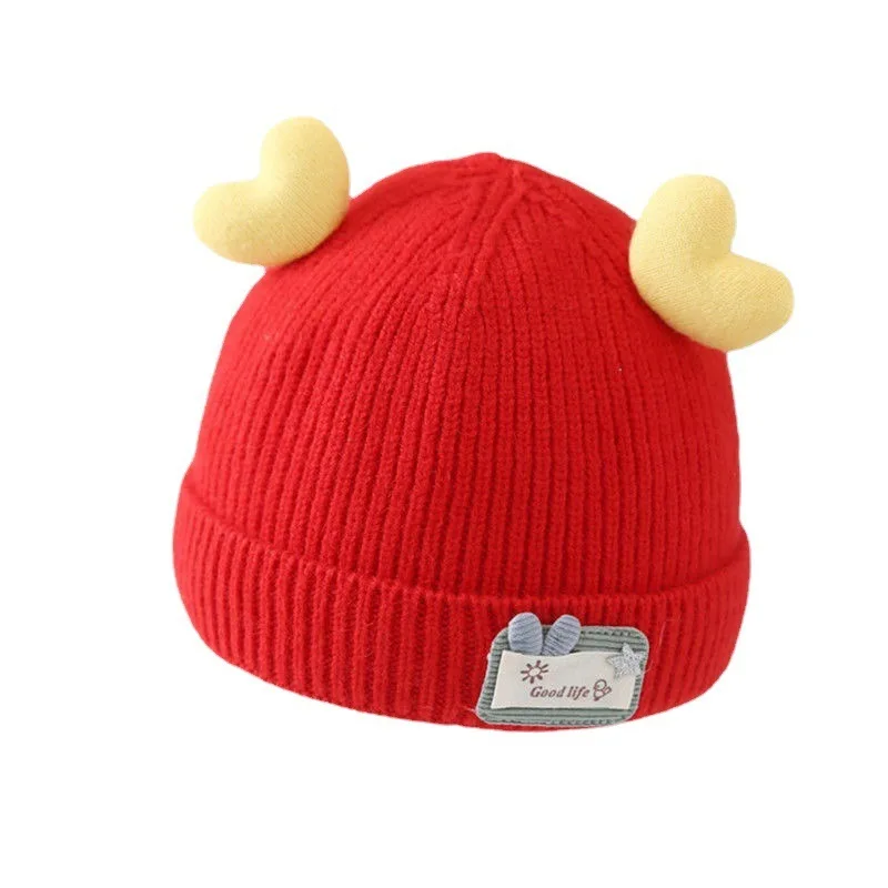 Baby Cute Spring Knitted Children's Woolen Hat Korean Edition For Boys Girls Autumn Winter Infants And Young Children