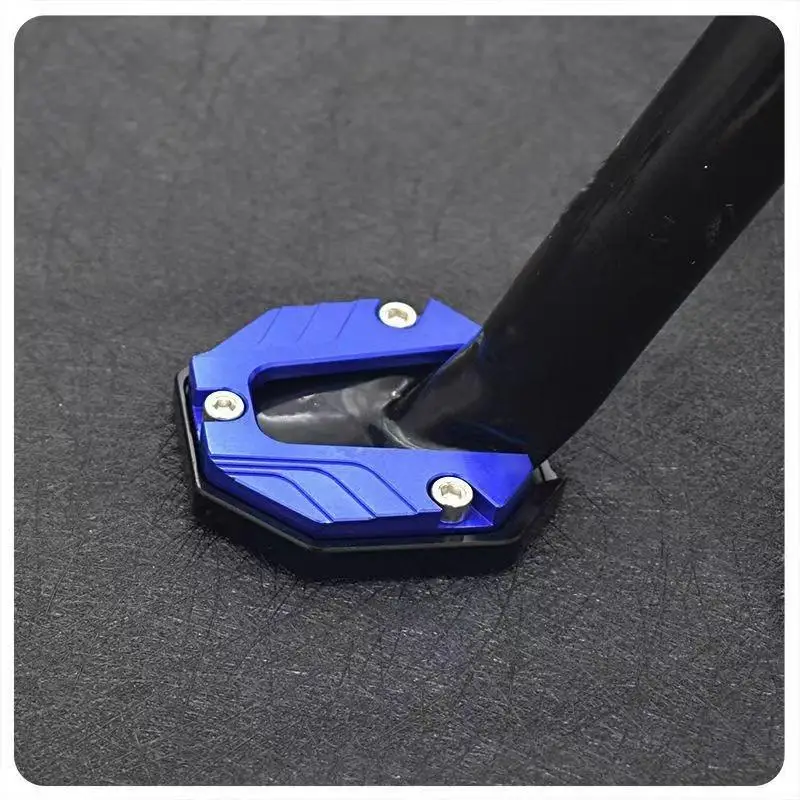 Scooter Motorbike Accessories Extension Foot Pad Support Plate Aluminum Alloy Motorcycle Bike Kickstand Extender Foot Side Stan