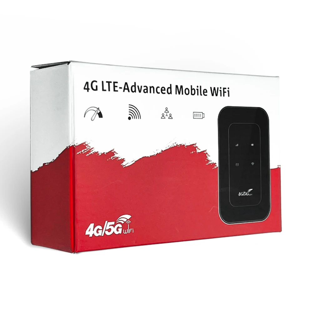 

Portable 4G LTE WiFi Modem with SIM Card Slot High Speed 4G LTE Modem Router Wireless for RV Travel Vacation Camping Remote Area