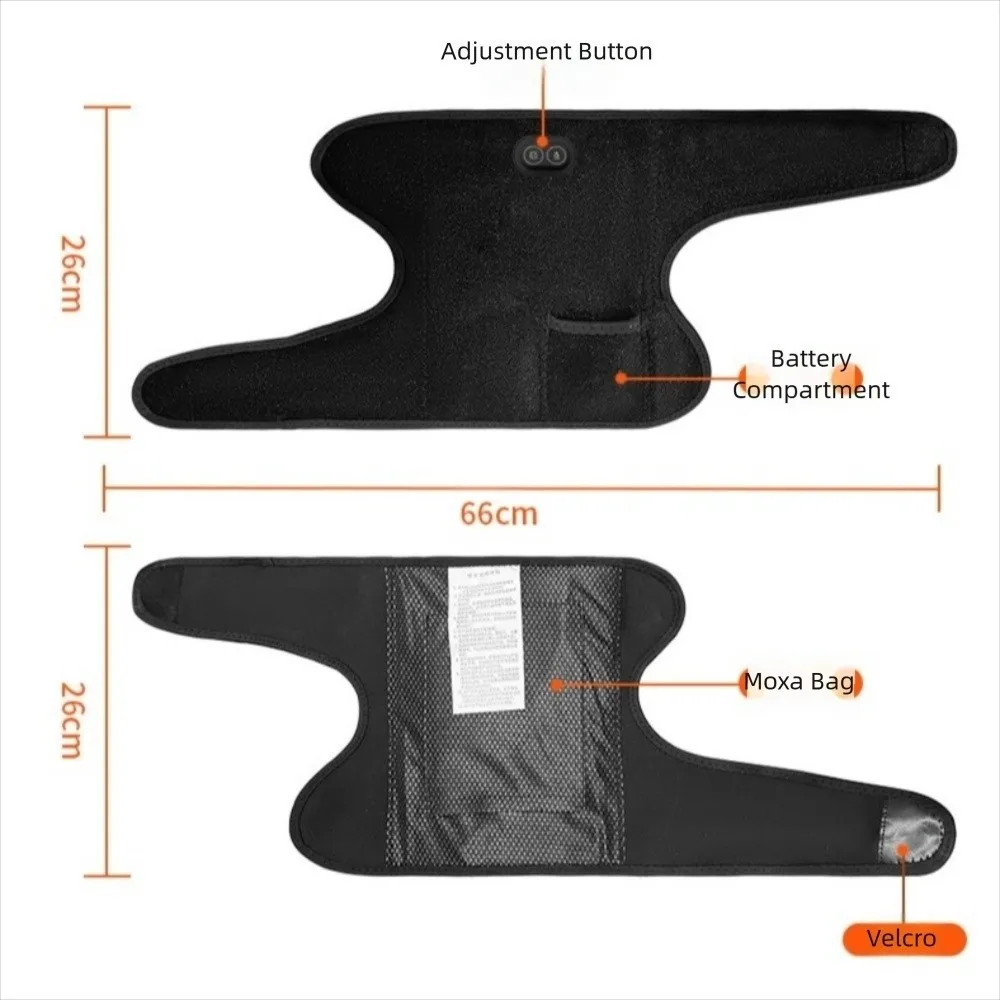 3 Heat Levels Heated Knee Wrap 6 Adjustable Vibrations Arthritis Pain Relief Heated Knee Brace Therapy Joint Pain Relief