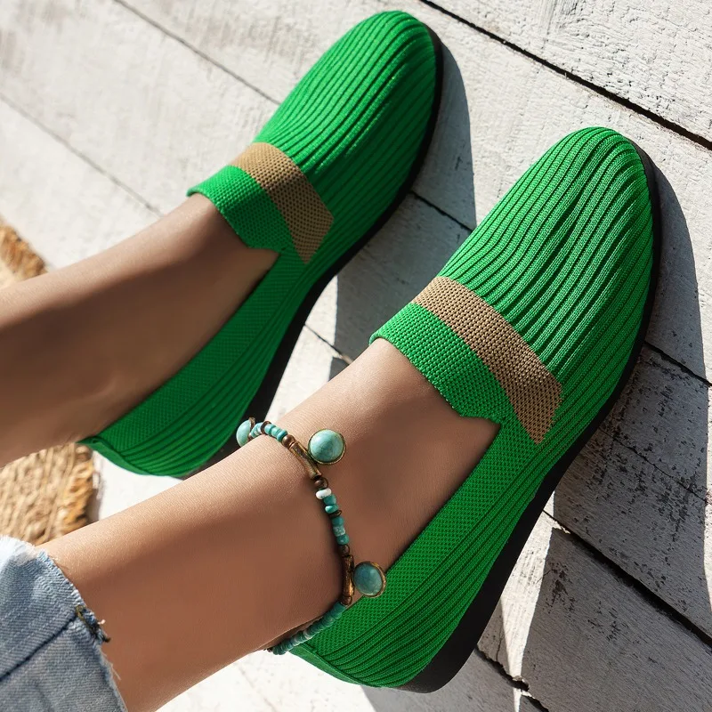 Women Mesh Flats Casual Shoes 2024 Spring New Walking Shoes Fashion Loafers Breathable Sport Sneakers Zapatillas Mujer image 5