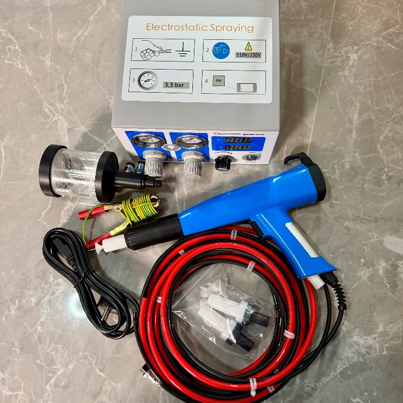 Digital Electrostatic Powder Coating Machine with Manual Powder Coating Spray Gun Test Cup