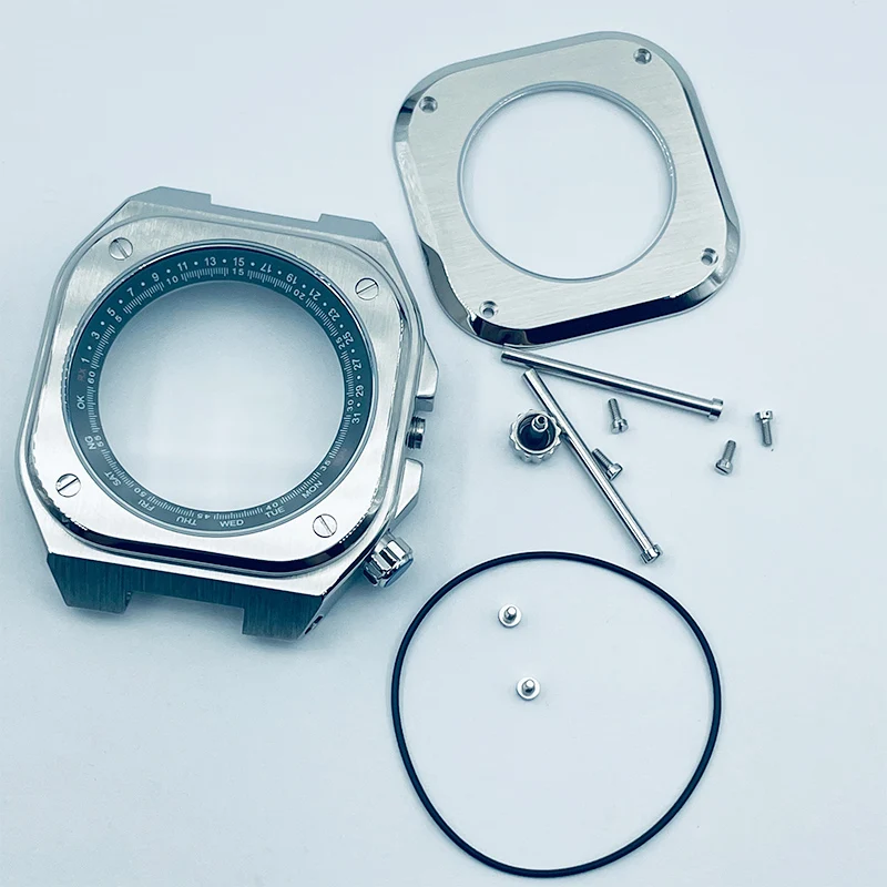 

Seiko Square Case Modified Case Rotating Inner Shadow Ring Design for Seiko NH35/36/4R Movement 28.5 Dial