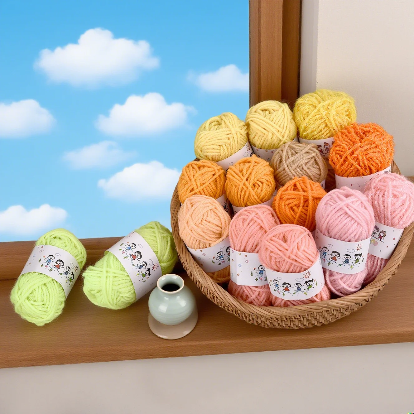 12 قطعة من لوازم الحياكة متعددة الألوان، مجموعة أدوات كروشيه للحياكة والحياكة للمبتدئين (7 جرام لكل لفة)