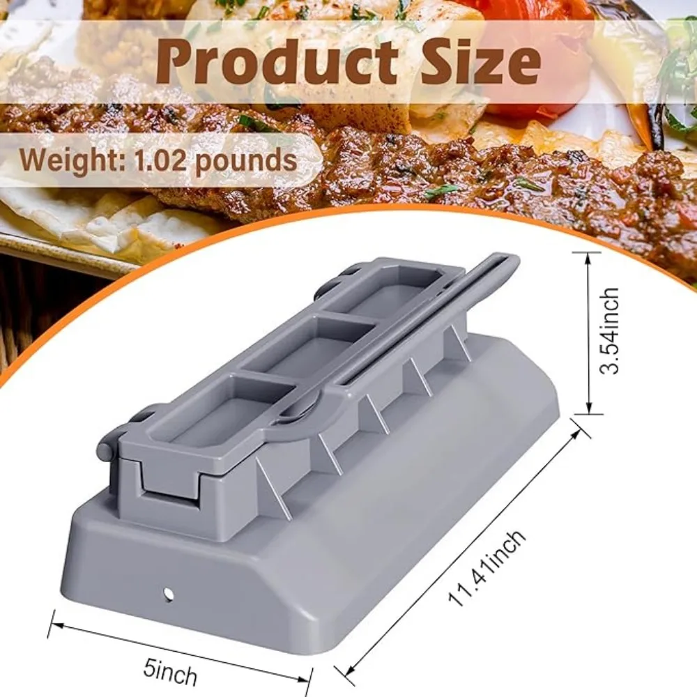 جديد كبير البلاستيك الصحافة كباب صانع قابلة لإعادة الاستخدام المحمولة توفير الجهد الصحافة كباب صانع للمنزل الطهاة نزهة التخييم أدوات الشواء #5