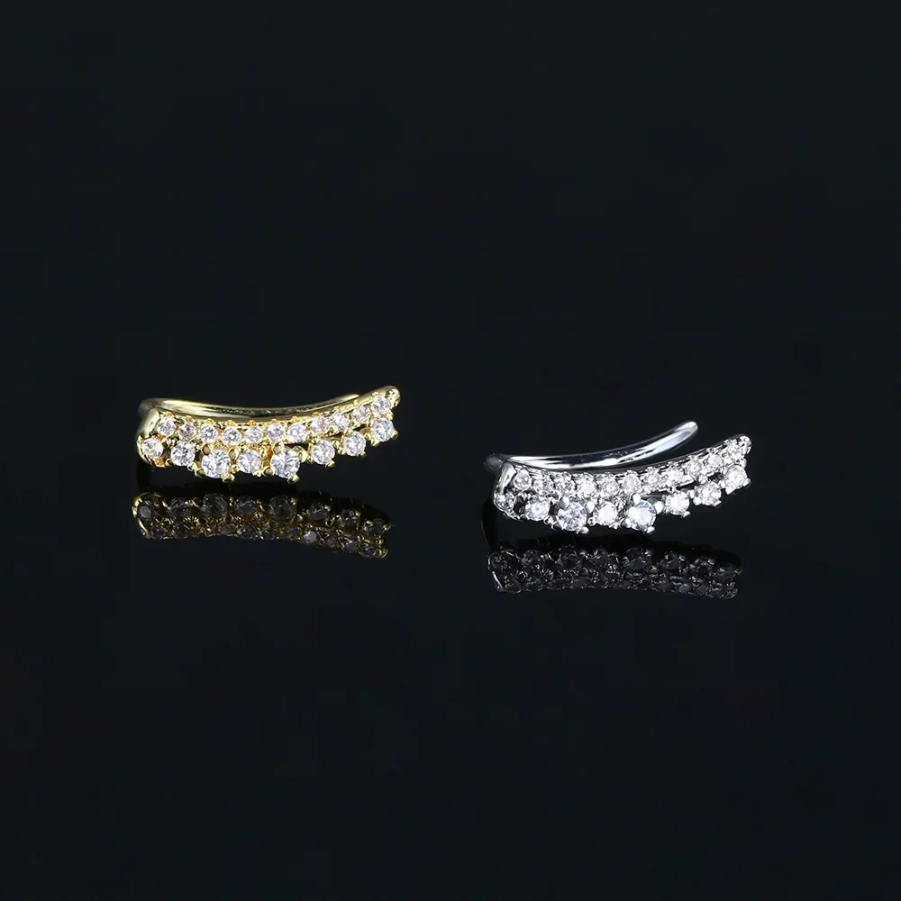 1PC Hoop Earrings Butterfly Flat Labret Back Ear Piercing Zircon Cartilage Helix Daith Conch Tragus Stud Piercing Jewelry Gifts