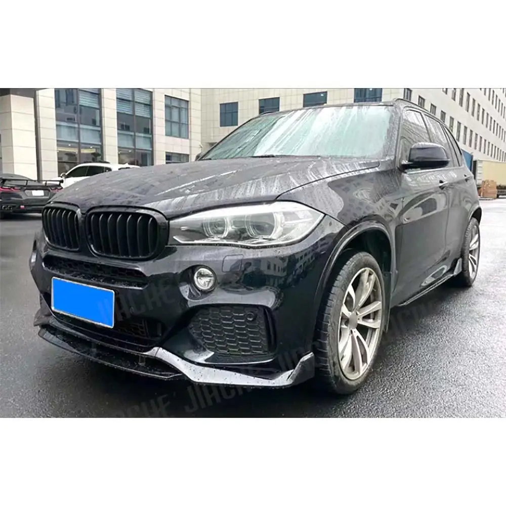 

JCYECF автомобильный передний бампер из углеродного волокна, спойлер для BMW X5 F15 M Sport 2015 2016 2017 2018, комплекты кузова из АБС-пластика