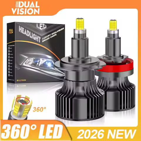 6000W 8000000LM 3D 360 H7 LED Car Headlight Bulb Canbus H8 H9 H11 Fog Lights 9006 9005 9012 HIR2 Led Plug&amp;Play Auto Lamp 6000K