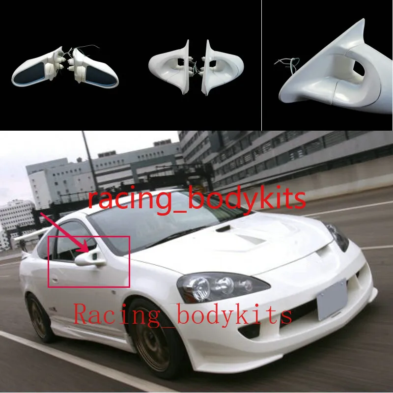 

For Honda 02-06 Integra DC5 Acura RSX (RHD) FRP Unpainted Side Mirrors Rearview Car BodyKits