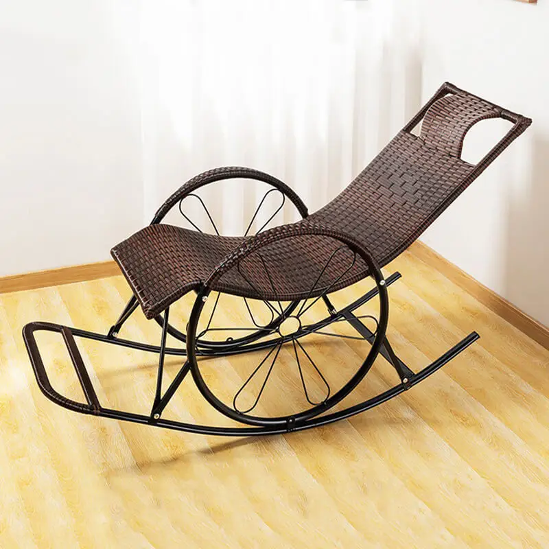 الروطان كرسي متأرجح شرفة المنزل الترفيه الكبار كرسي أريكة استرخاء مكتب استراحة الغداء كرسي #5