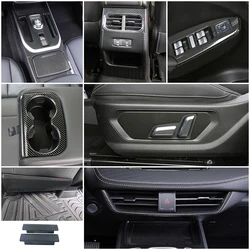 Carbon Fiber Color For Haval Jolion 2021-2024 Interior Accessories Modify Part Refit Decorate Cover Trim Anti Kick Scratch Dirty