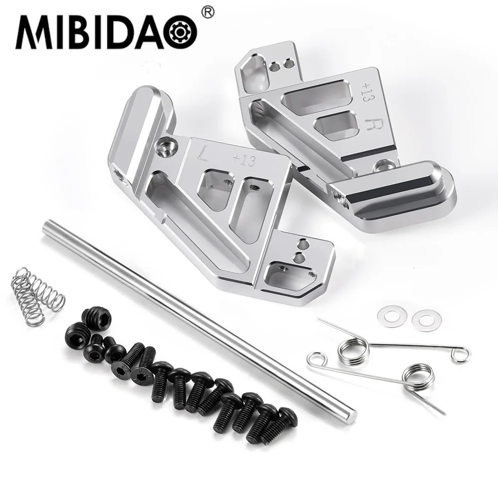 MIBIDAO  Aluminum Alloy Extend 13mm Rear Suspension Bracket for 1:12 Tamiya 57409 58347 Lunch Box RC Car