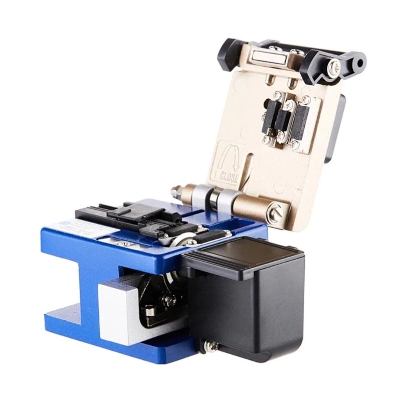 FTTH fibra cortador com sucata-coletor, 12 superfície-lâminas, cabo óptico ferramenta de corte, FC6S faca