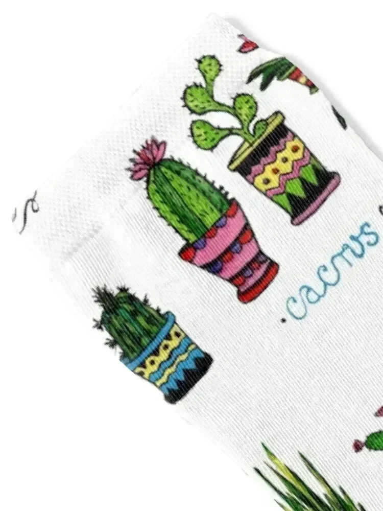 Pack of cactuses & succulents Socks crazy Stockings man professional running hockey Women's Socks Men's