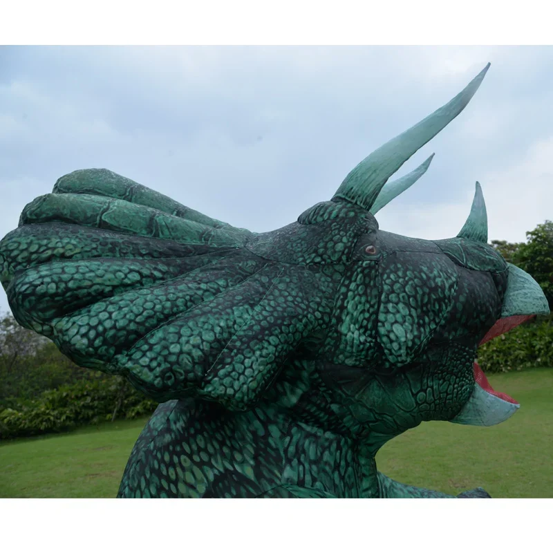 Надувной костюм тирекса для косплея аниме, плакат для взрослых, мужчин, женщин, детей, мультяшный динозавр, трикотажный маскарадный костюм на Хэллоуин