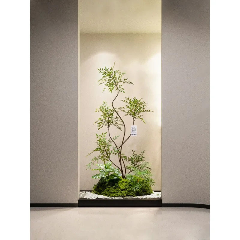 

Light luxury entrance simulation green plant decoration