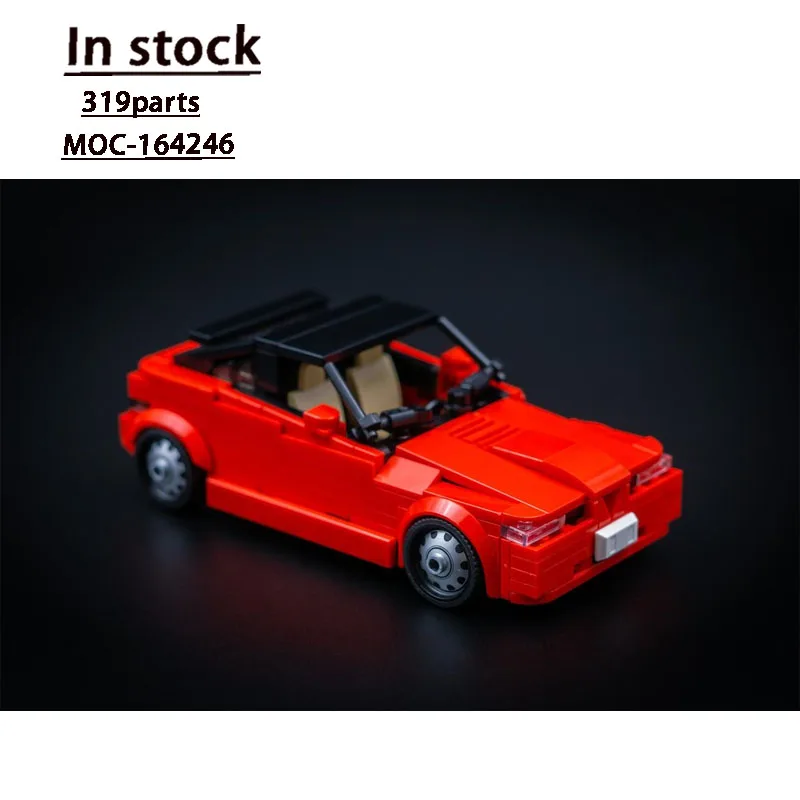 

MOC-164246 Классический культовый спортивный красный суперкар, модель строительного блока 319 деталей, креативная игрушка на день рождения, подарок для мальчиков и детей
