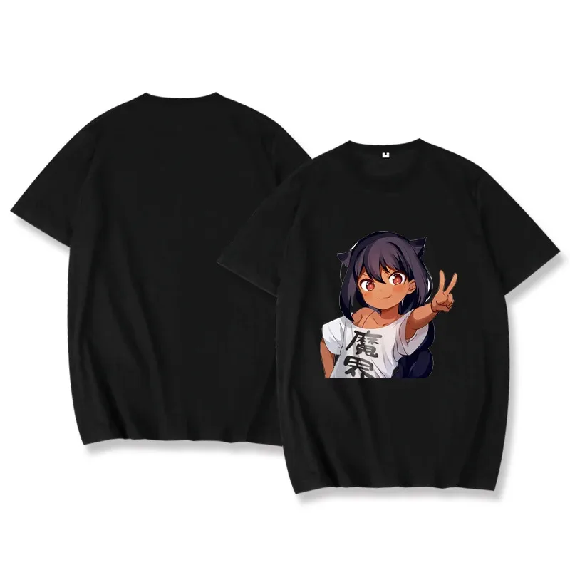 2025 aaa T- قميص أبيض كبير الحجم The Great Jahy Cosplay لن يهزًا تي شيرت لطيف للفتيات أسود Jahi-sama wa Kujike