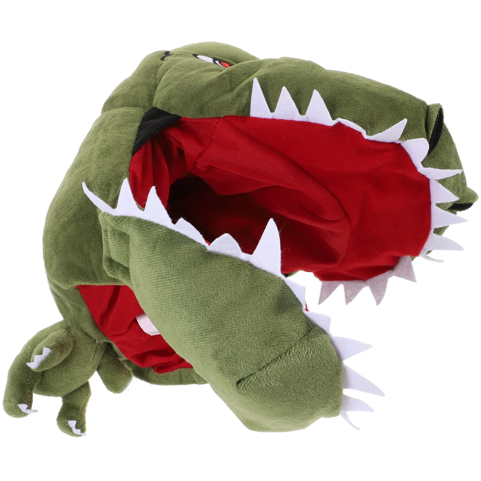 

Dinosaur Shaped Hat Winter Warm Headgear Festival Hat Green Photo Prop Photo Prop Festival Headdress Decorative Headgear