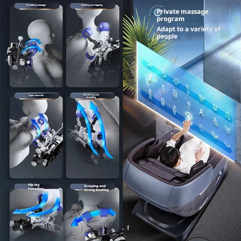 C134 مصنع الجملة شياتسو Masajeador رخيصة الذكية شاربر صورة الكهربائية صفر الجاذبية 4d Sl المسار تدليك كرسي #5