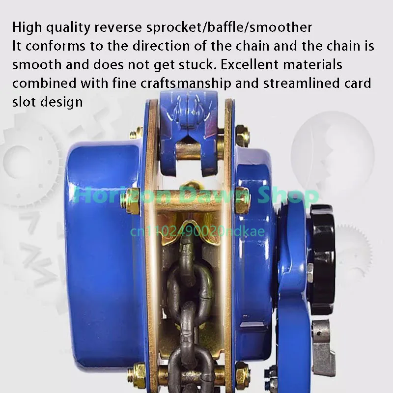 Lever Hoist 2T Hand Hoist Ring Chain Hand Plate Manual Tensioner Wire Puller Lifting Hoist