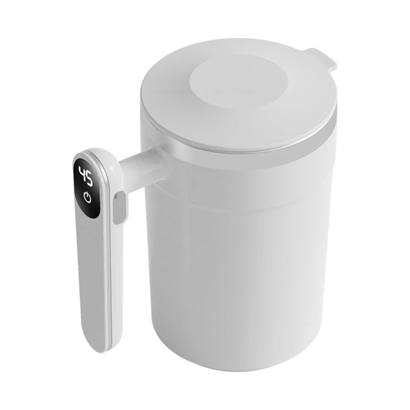 Steel Travel Coffee Mug Automatic Stirrer with Digital Display Design Portable Stirring Mug Electric Mug for Coffee-SPMI