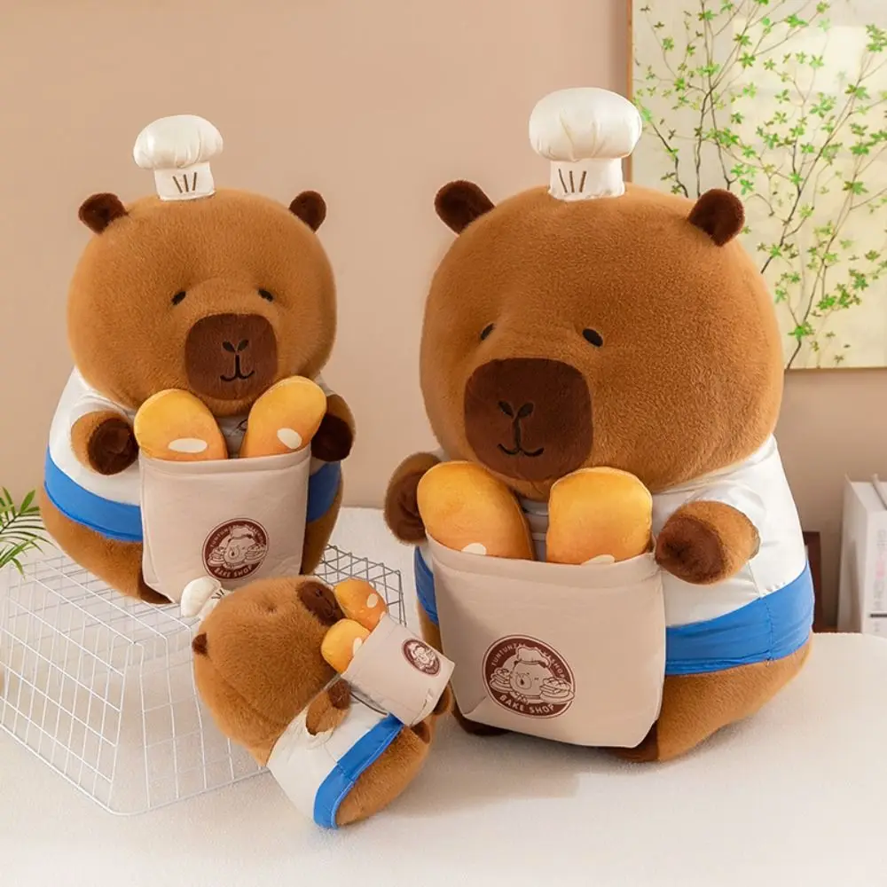 

Kawaii Baking Capybara Plush Doll Cartoon Simulation Capybara Plush Toy Soft Fluffy Capibara Fluffty Doll Kid Toy