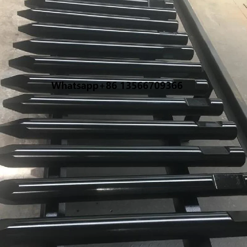 

B300 B500 B700 B950 B1400 B1250 for Bob cat excavator hydraulic rock breaker hammer part seal tip moil point chisel tool tip