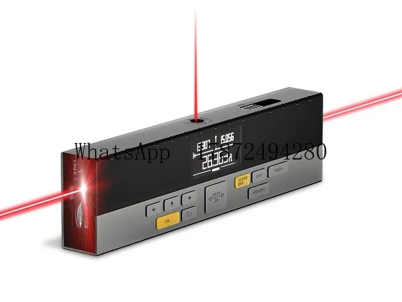 Medidor de distância a laser bilateral DP20, fita digital multifuncional de 120 m com ângulo e marca, Bluetooth recarregável