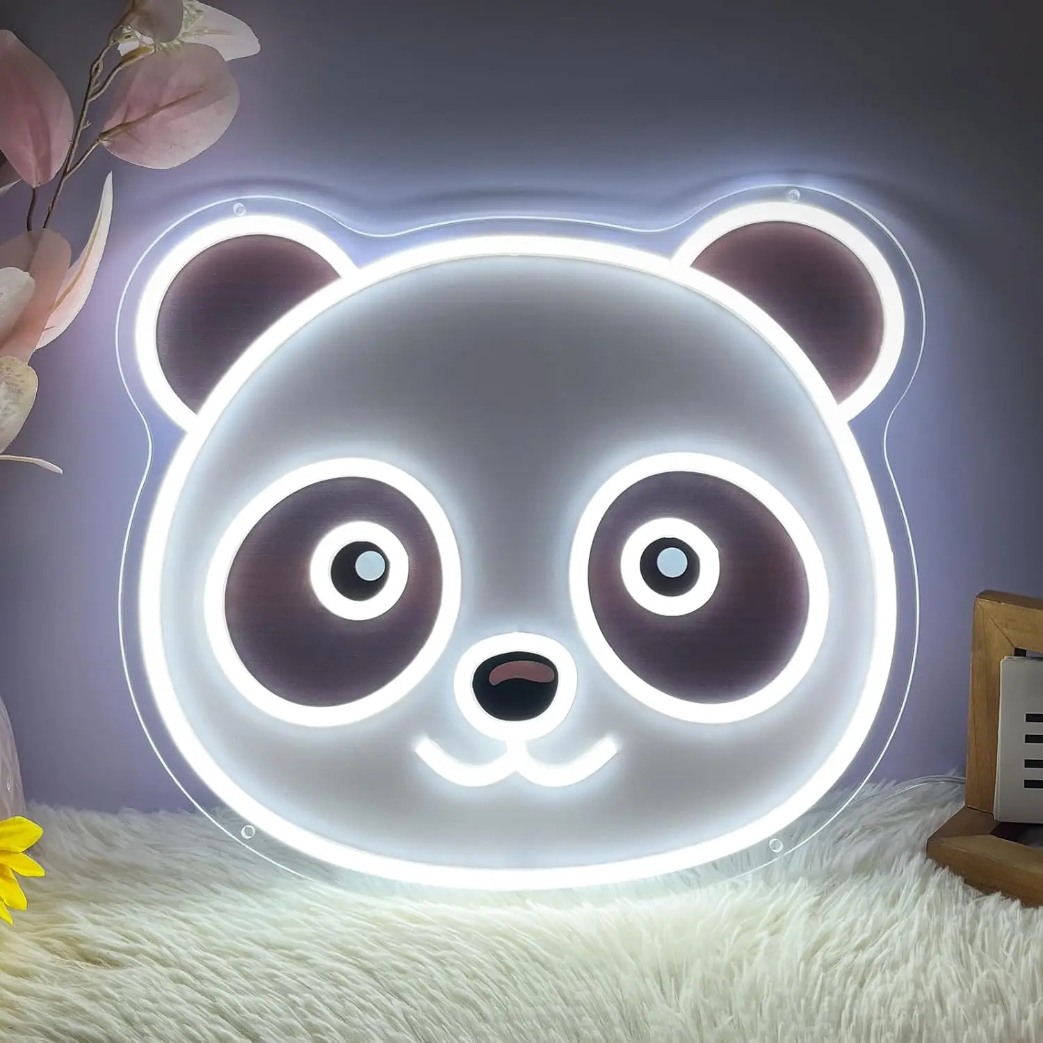 Cute Panda LED Neon Sign USB Powered Neon Light Kids Bedroom Nursery Playroom Bar Cafe Decoration Gift  Atmosphere Lamp