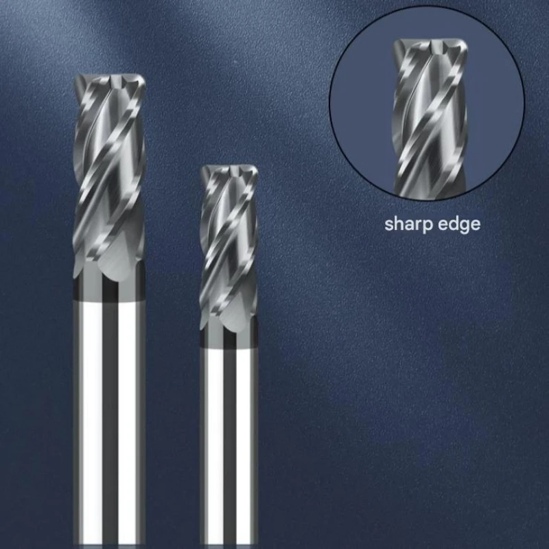 

4-Flute Ball Nose End Mill — Tungsten Carbide Alloy — CNC Machining, Trimming, Spiral Engraving (Suitable for Stainless Steel)