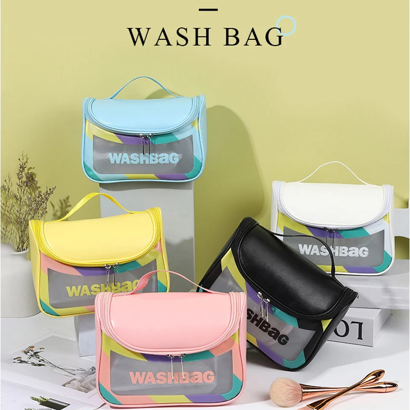 Tragbare Reise-Multifunktions-Kosmetiktaschen für Damen, Kulturbeutel, wasserdichte Schwimmtasche, Make-up-Aufbewahrungstasche, großes Fassungsvermögen – Detail 8