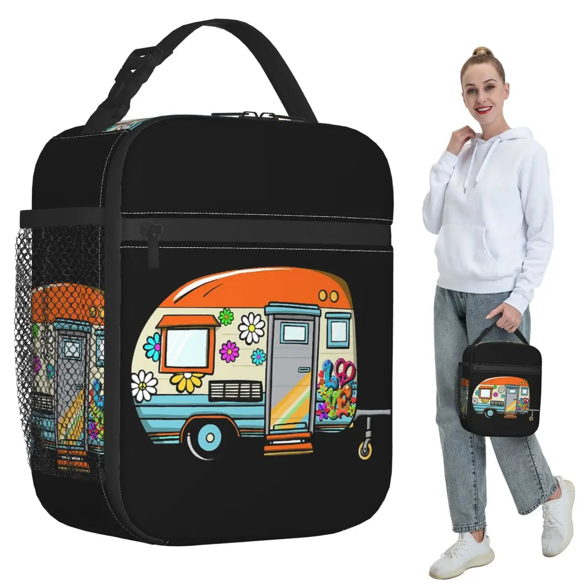 

Eriba1 Insulated Lunch Bag for Kids School Cooler Thermal Food Box Tote Portable Lunch Boxes Container