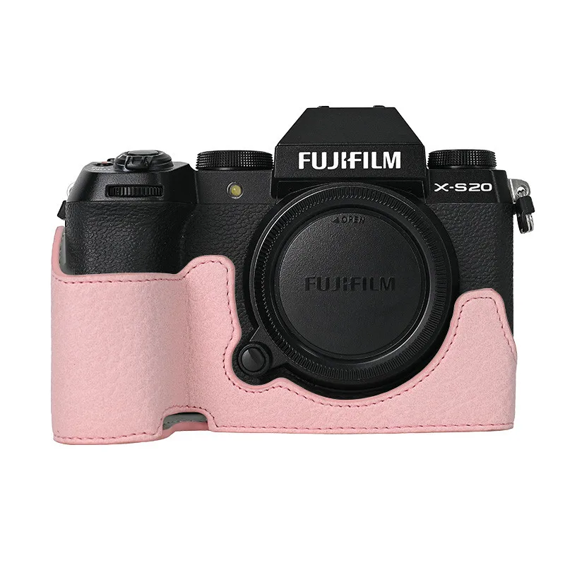 Сумка для фотоаппарата из искусственной кожи, половина тела для Fujifilm XS20