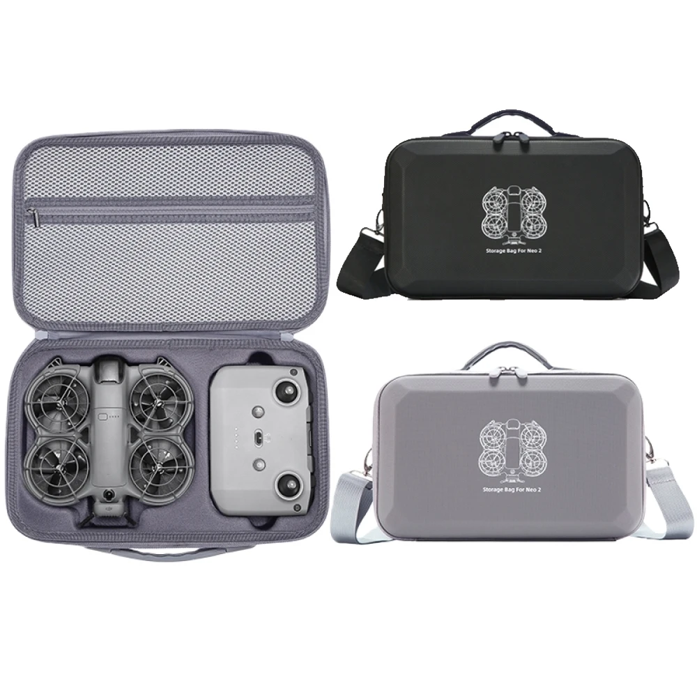 

Carrying Case for DJI Neo 2 High-Capacity Storage Bag Shockproof Portable PU Travel Protective Shoulder Bag Drone Aceessories