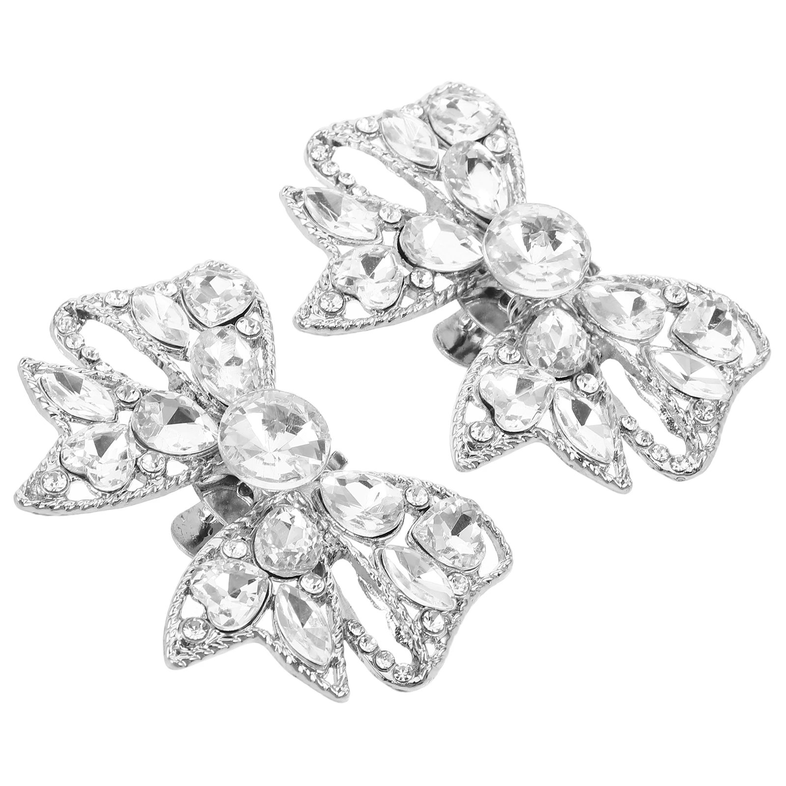 

Bow Buckle Charm Bridal Sparkling Shoe Clips Decorations Shoes Accessories Women Rhinestone Buckles Shoe Jewelry