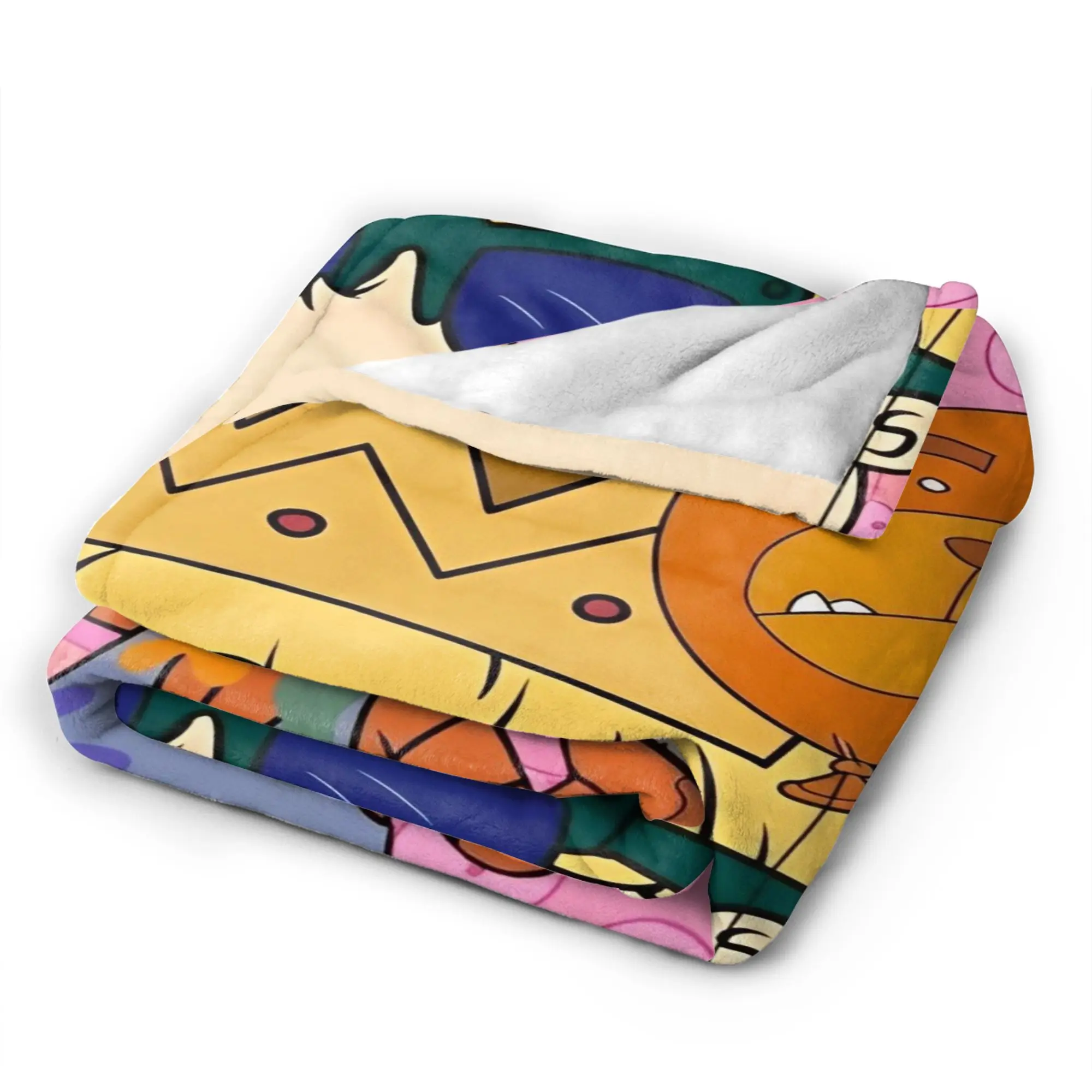 Rugrat Blanket Adults animated Flannel Bedding Throws For Living Room Cozy Custom Quality Bedspread Present