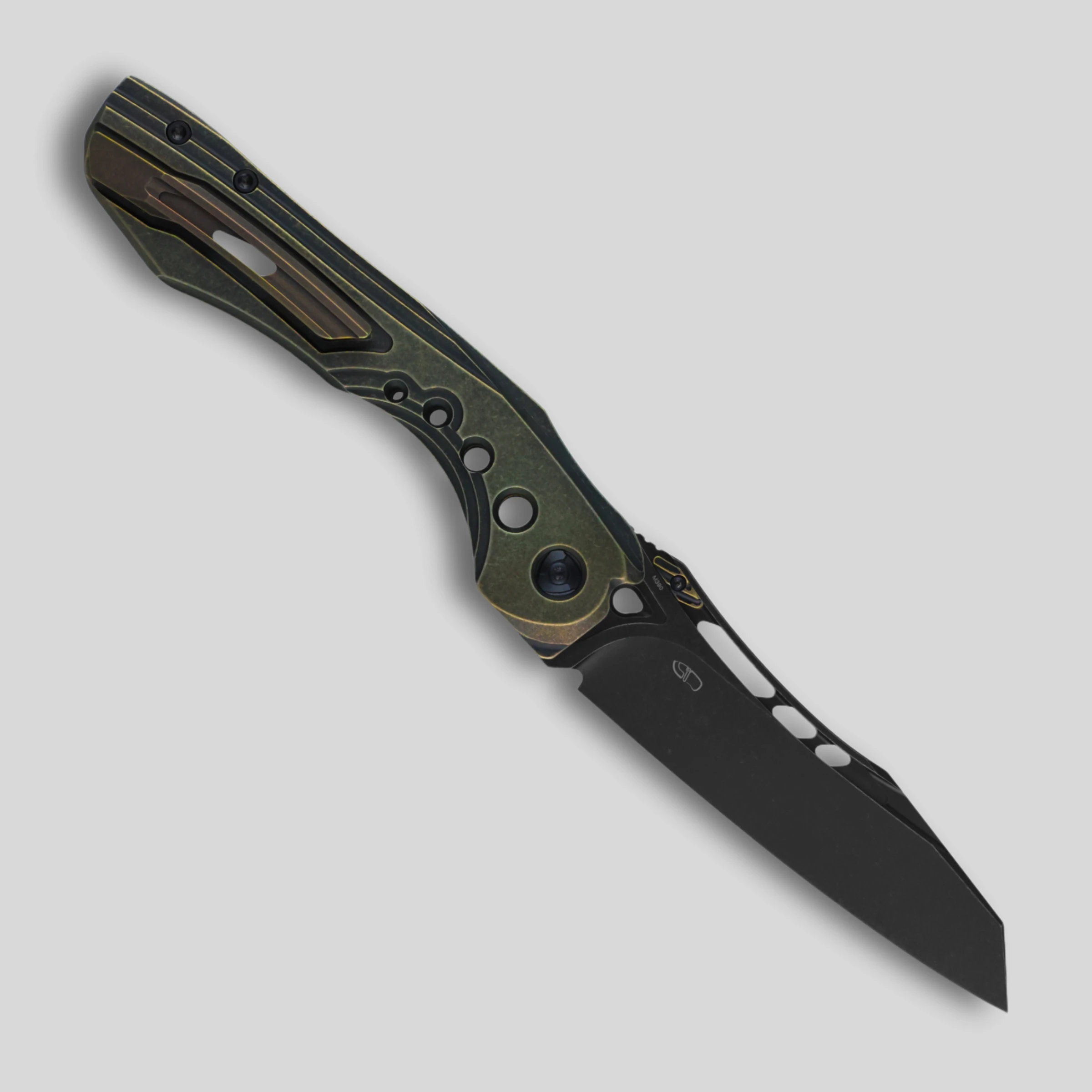 CMBMADEKNIVES CMB Devourer M390 Steel Titanium Handle Camping Pocket Folding Knife CMB-16C
