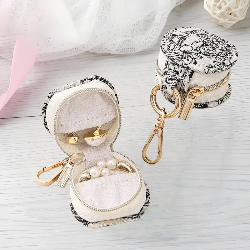 휴대용 미니 보석함, 여행용품, 귀걸이, 반지, 작은 - Accessories Travel Jewelry Box 리뷰 및 가격
