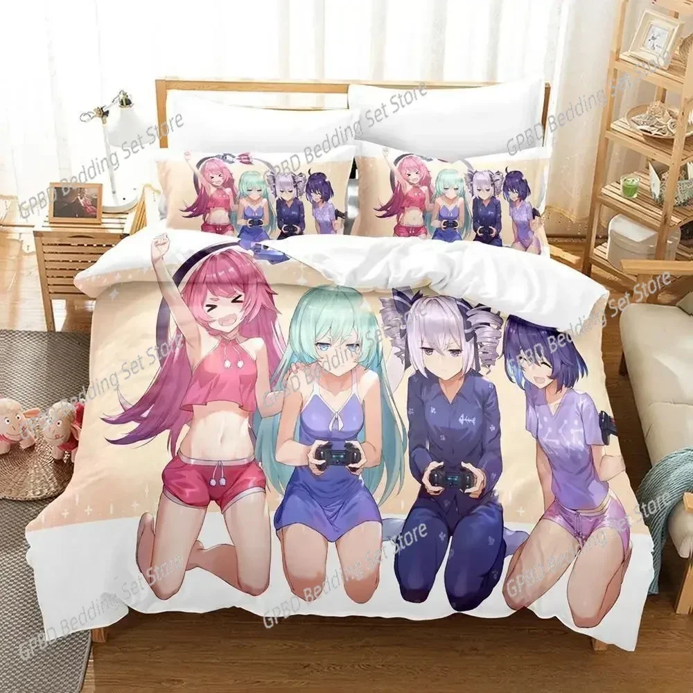 New 3D Print Anime Honkai Impact Comfortable Duvet Quilt Cover Pillowcase Bedding Set Children Bedroom Decoration Home Textile